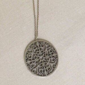 Tiffany & Co. Enchant Collection Sterling Silver Medallion Necklace
